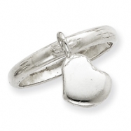 Picture of Sterling Silver Dangle Heart Ring