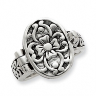 Picture of Sterling Silver Antique Locket Ring
