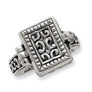 Picture of Sterling Silver Antique Locket Ring
