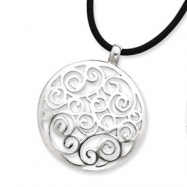 Picture of Sterling Silver Round Cord Necklace chain