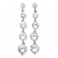 Picture of Sterling Silver CZ Journey Earrings