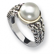 Picture of Sterling Silver w/14k Cultured Pearl Ring