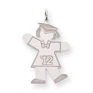 Picture of Sterling Silver Grad 2012 Girl Kid Charm