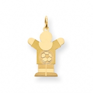 Picture of Gold-plated Sterling SilverKid Charm