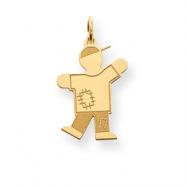 Picture of Gold-plated Sterling SilverKid Charm
