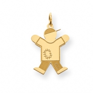 Picture of Gold-plated Sterling SilverKid Charm