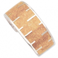 Picture of Sterling Silver Tan Resin & Sand Cuff Bracelet