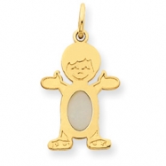 Picture of 14K Boy 6x4 Oval  Genuine Opal-Oct