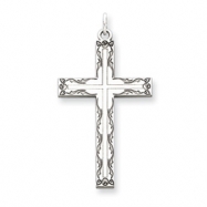 Picture of Sterling Silver Laser Designed Cross Pendant
