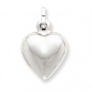Picture of Sterling Silver Puffed Heart Charm