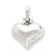Picture of Sterling Silver Puffed Heart Charm
