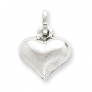 Picture of Sterling Silver Puffed Heart Charm