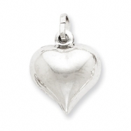 Picture of Sterling Silver Puffed Heart Charm