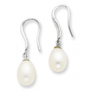 Picture of Sterling Silver Freshwater Pearl Dangle Earrings