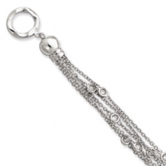 Picture of Sterling Silver Multi-Strand CZ Bracelet