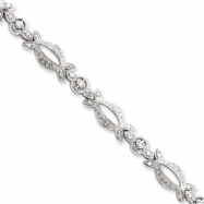 Picture of Sterling Silver CZ Bracelet