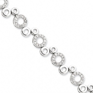 Picture of Sterling Silver CZ Bracelet