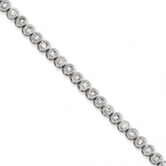 Picture of Sterling Silver CZ Bracelet