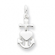 Picture of Sterling Silver Hope, Faith, and Charity Charm