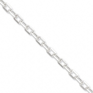 Picture of Sterling Silver Diamond-cut  Open Link Cable Chain
