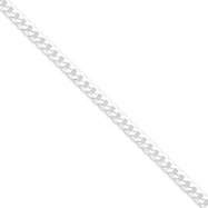 Picture of Sterling Silver 4.5mm Beveled Curb Chain bracelet