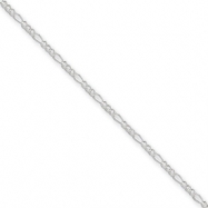 Picture of Sterling Silver 1.5mm Figaro Chain bracelet