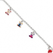 Picture of Sterling Silver Enamleled Baby Charm Bracelet