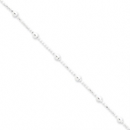Picture of Sterling Silver 1mm Diamond-cut Beaded Chain
