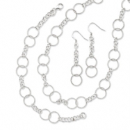 Picture of Sterling Silver Necklace, Bracelet and Earring Set