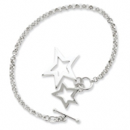 Picture of Sterling Silver Fancy Stars Bracelet