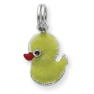 Picture of Sterling Silver Enamel Duck Charm