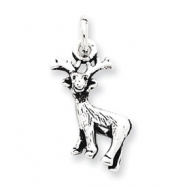 Picture of Sterling Silver Antiqued Deer Charm