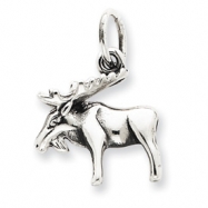 Picture of Sterling Silver Antiqued Moose Charm