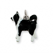 Picture of Sterling Silver Enameled Border Collie Dog Charm