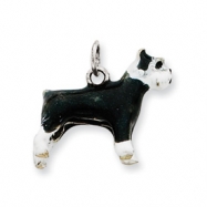 Picture of Sterling Silver Enameled Schnauzer Charm