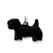 Picture of Sterling Silver Enameled Large Scottish Terrier Charm