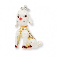 Picture of Sterling Silver Enameled Large Poodle Charm