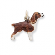Picture of Sterling Silver Enameled English Springer Spaniel Charm