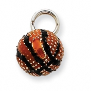 Picture of Sterling Silver Enamel Basketball Charm