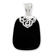Picture of Sterling Silver Black Onyx Pendant