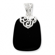Picture of Sterling Silver Black Onyx Pendant