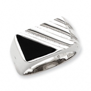 Picture of Sterling Silver Men's Onyx Ring