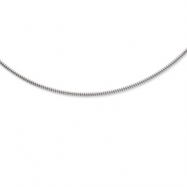 Picture of Sterling Silver 2mm Round Cubetto Necklace w/ 2" extender chain