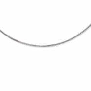 Picture of Sterling Silver 2mm Round Cubetto Necklace w/ 2" extender chain
