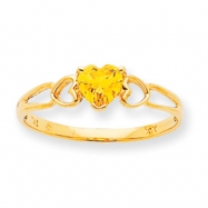 Picture of 10k Polished Geniune Citrine Birthstone Ring
