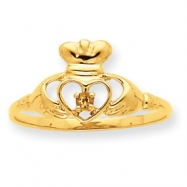 Picture of 10k Polished Geniune White Topaz Birthstone Ring