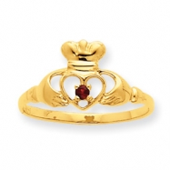 Picture of 10k Polished Geniune Ruby Birthstone Ring