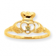 Picture of 10k Polished Geniune Peridot Birthstone Ring