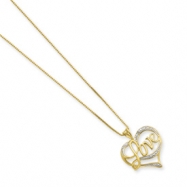 Picture of Sterling Silver & Vermeil Diamond Love Necklace chain