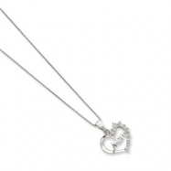 Picture of Sterling Silver Diamond Mom Necklace chain